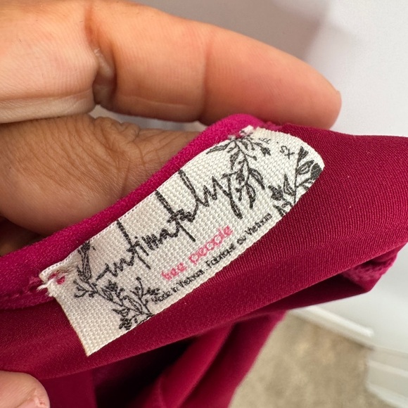 *New With Tag* Free People Raspberry Fuchsia Thong Bodysuit, Sz XS (Orig. $58) - Picture 7 of 7